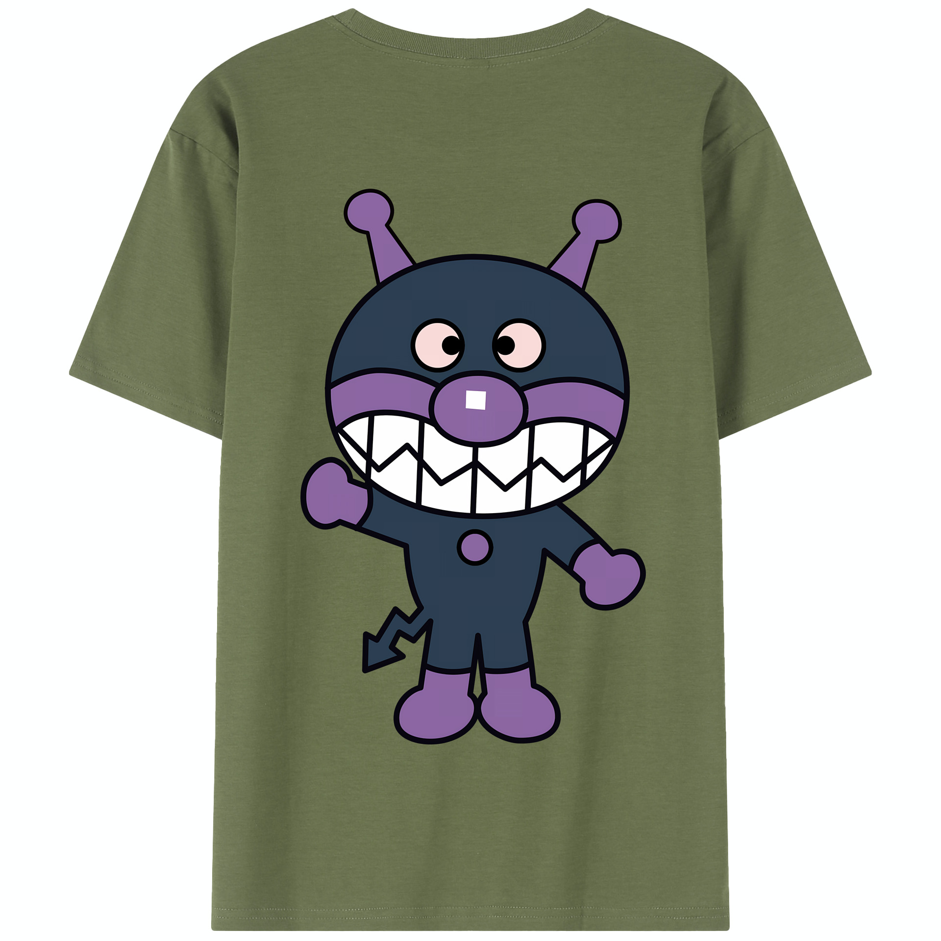 （画像用） アンパンマン Anpanman 綿100％半袖Tシャツ（背面プリント）